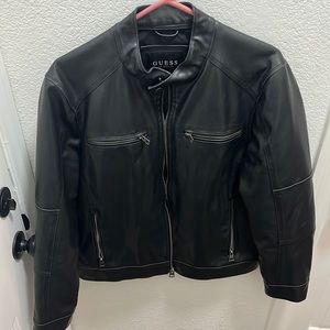 Guess leather jacket size medium